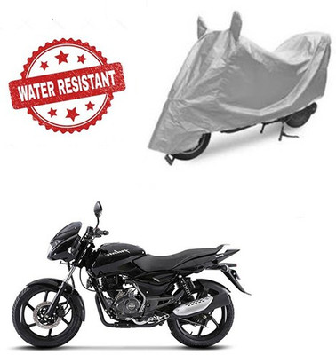saanvi Two Wheeler Cover for Bajaj(Pulsar, Silver)