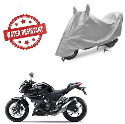 saanvi Two Wheeler Cover for Kawasaki(Z250, Silver)