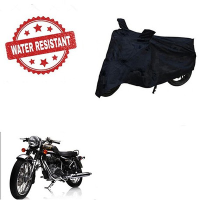 Feel heaven Two Wheeler Cover for Royal Enfield(Electra Delux, Black)