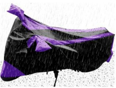 Water Proof Waterproof Two Wheeler Cover for Bajaj(Pulsar 150, Black, Purple)