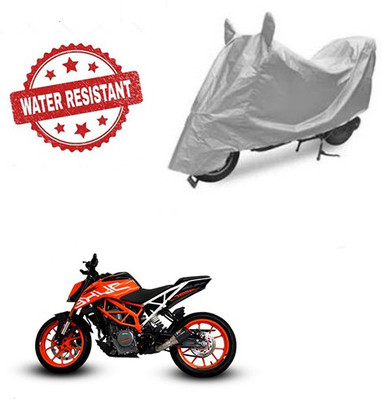 saanvi Two Wheeler Cover for KTM(Duke 390, Silver)
