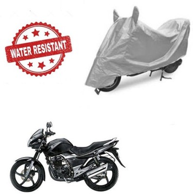 Feel heaven Two Wheeler Cover for Suzuki(GS 150R, Silver)