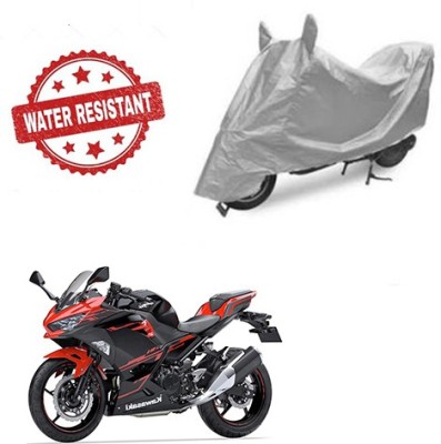 Feel heaven Two Wheeler Cover for Kawasaki(Ninja 250, Silver)