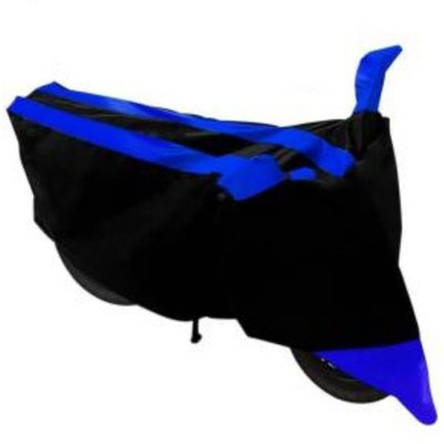 Water Proof Two Wheeler Cover for Bajaj(Pulsar 220 DTS-i, Black, Blue)