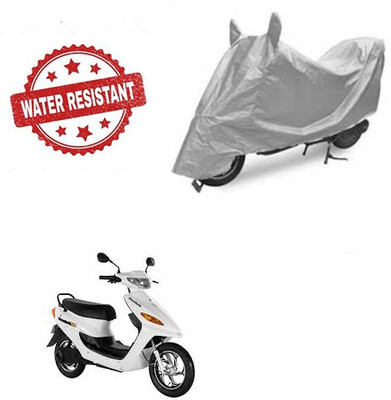 saanvi Two Wheeler Cover for Indus(Yo Electron, Silver)