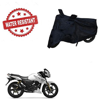 saanvi Two Wheeler Cover for TVS(Apache RTR 180, Black)