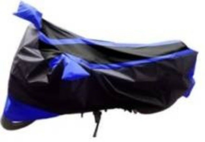 Water Proof Waterproof Two Wheeler Cover for Hero(Splendor Plus, Blue, Black)