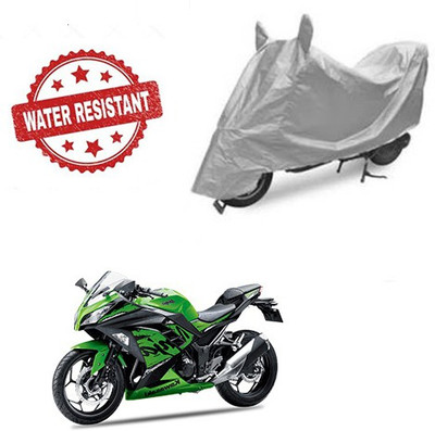 Atulit enterprises Two Wheeler Cover for Kawasaki(Ninja 300, Silver)