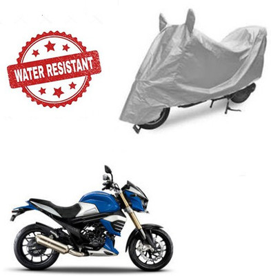 Feel heaven Two Wheeler Cover for Mahindra(MOJO XT 300, Silver)