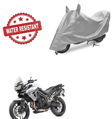 Atulit enterprises Two Wheeler Cover for Triumph(Tiger 800 XR, Silver)
