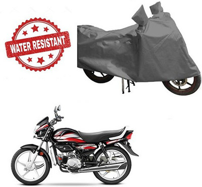 RPSENTTERPR Waterproof Two Wheeler Cover for Hero(CD deluxe, Grey)