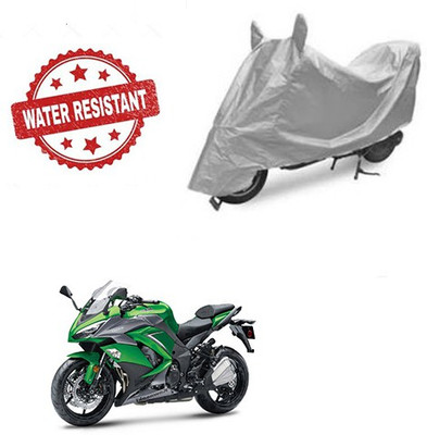 Atulit enterprises Two Wheeler Cover for Kawasaki(Ninja 1000, Silver)