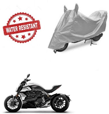 Atulit enterprises Two Wheeler Cover for Ducati(Diavel, Silver)