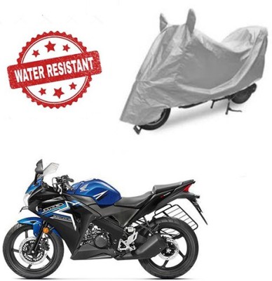 Feel heaven Two Wheeler Cover for Honda(CBR 150R, Silver)