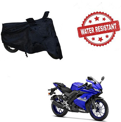 Feel heaven Two Wheeler Cover for Yamaha(R15 V3, Black)
