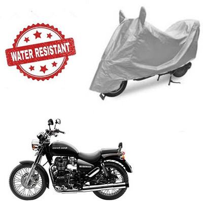 Atulit enterprises Two Wheeler Cover for Royal Enfield(Thunderbird 500, Silver)