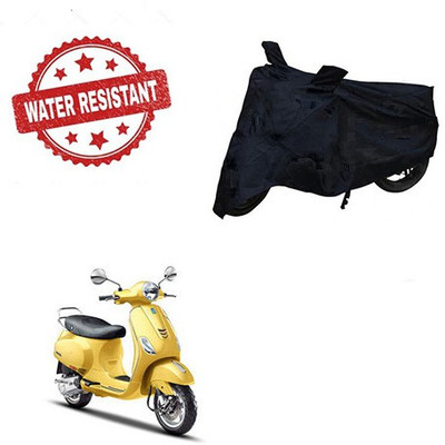 saanvi Two Wheeler Cover for Piaggio(Vespa SXL, Black)