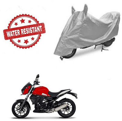 Atulit enterprises Two Wheeler Cover for Mahindra(Mojo, Silver)