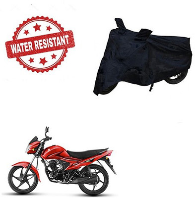 Feel heaven Two Wheeler Cover for Suzuki(Hayate, Black)