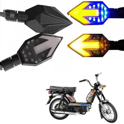 BRPEARl Side LED Indicator Light for TVS Heavy Duty Super XL(Blue, Amber)