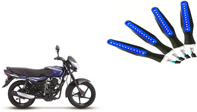 Buras Front, Rear LED Indicator Light for Bajaj CT 100(Blue)