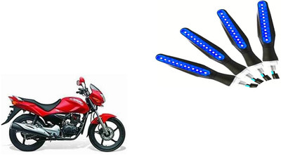 Buras Front, Rear LED Indicator Light for Honda CBZ Xtreme(Blue)