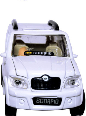Sani International Toy World Plastic Pull Back Scorpio Car, Pack Of 1, White(White, Pack of: 1)