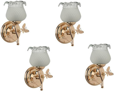 PR Prashant Wallchiere Wall Lamp Without Bulb(Pack of 4)