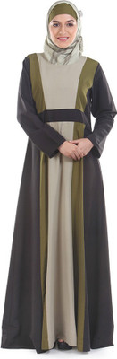 Momin Libas Polyester Solid Abaya(Multicolor)