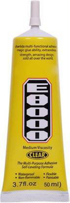 SYMFONIA 50ml E8000 Multi-Purpose Transparent Adhesive Clear Self Leveling Acrylic Glue for Shoes Jewelry DIY Crafts Phone Screen and more Adhesive(50 ml)
