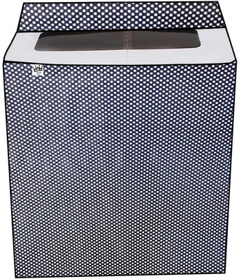 KingMatters Semi-Automatic Washing Machine  Cover(Width: 82 cm, Blue, White)