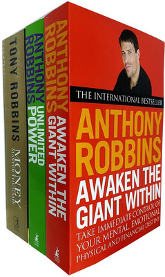 Tony Robins 3 Books Collection Set (Awaken The Giant Within, Unlimited Power: The New Science Of Personal Achievement & Money Master The Game)(Paperback, Tony Robbins)