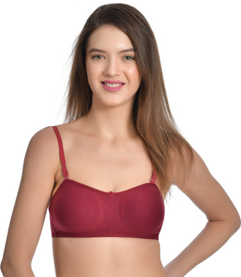 Aimly Women T-Shirt Non Padded Bra(Maroon)