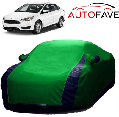 AutoFave Car Cover For Ford Focus (With Mirror Pockets)(Green)
