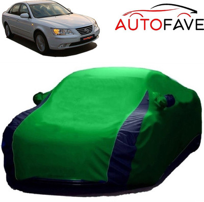 AutoFave Car Cover For Hyundai Sonata Transform (With Mirror Pockets)(Green)