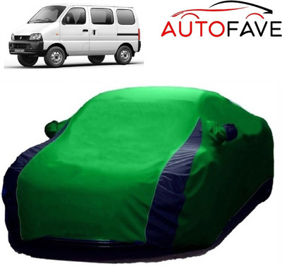 AutoFave Car Cover For Maruti Suzuki Eeco (With Mirror Pockets)(Green, Blue)