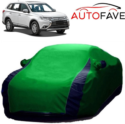 AutoFave Car Cover For Mitsubishi Outlander (With Mirror Pockets)(Green)