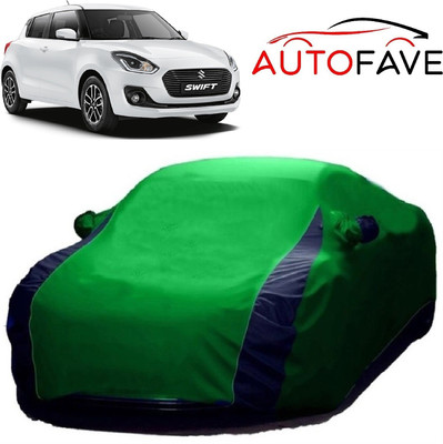 AutoFave Car Cover For Maruti Suzuki Swift (With Mirror Pockets)(Green)