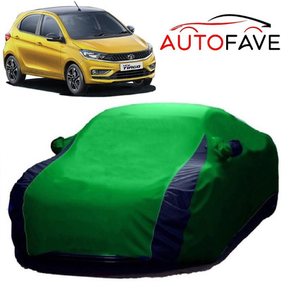 AutoFave Car Cover For Tata Tiago (With Mirror Pockets)(Green)