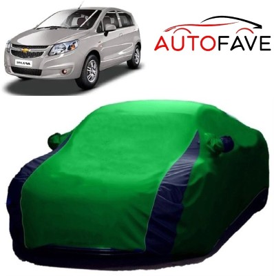 AutoFave Car Cover For Chevrolet Sail UVA (With Mirror Pockets)(Green)