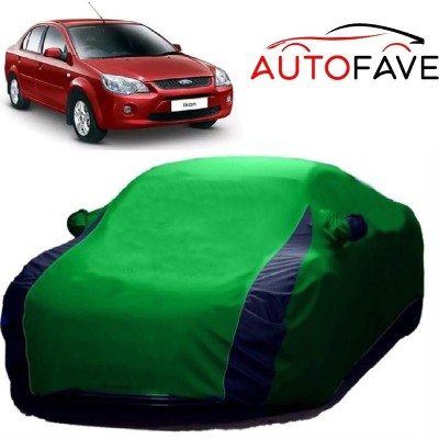 AutoFave Car Cover For Ford Ikon (With Mirror Pockets)(Green)