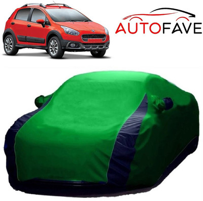 AutoFave Car Cover For Fiat Avventura (With Mirror Pockets)(Green)