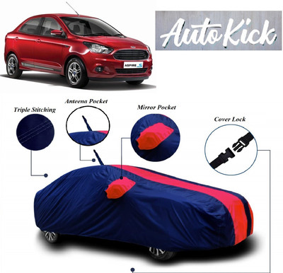AutoKick Car Cover For Ford Figo Aspire (With Mirror Pockets)(Multicolor)