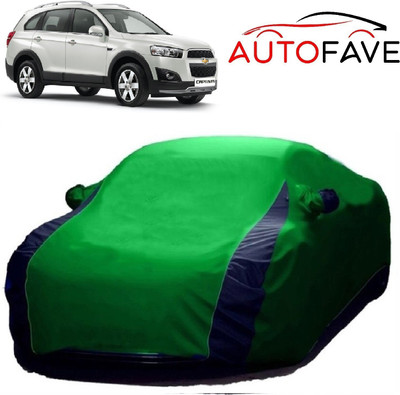 AutoFave Car Cover For Chevrolet Captiva (With Mirror Pockets)(Green)