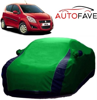 AutoFave Car Cover For Maruti Suzuki Ritz (With Mirror Pockets)(Green)