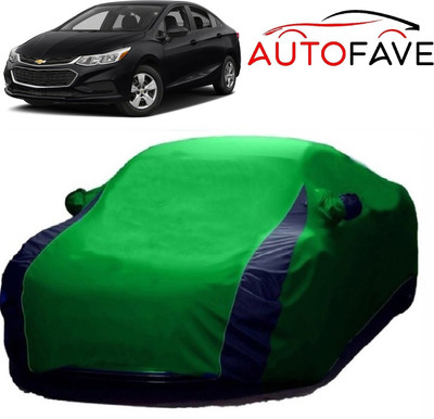 AutoFave Car Cover For Chevrolet Cruze (With Mirror Pockets)(Green, Blue)