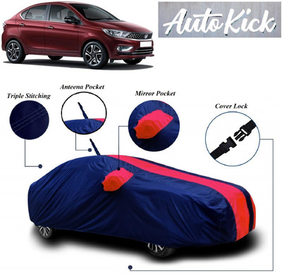 AutoKick Car Cover For Tata Tigor (With Mirror Pockets)(Multicolor)