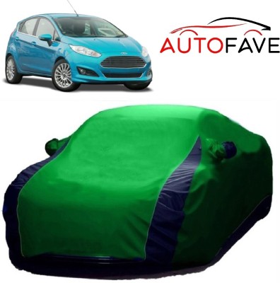 AutoFave Car Cover For Ford Fiesta Sport (With Mirror Pockets)(Green)