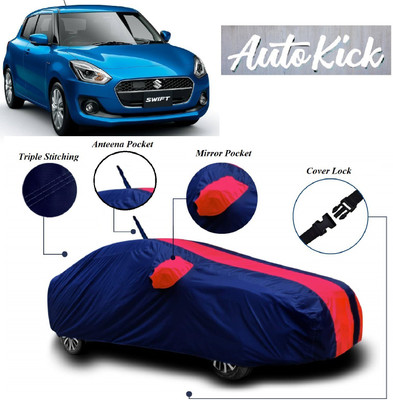 AutoKick Car Cover For Maruti Suzuki Swift Hybrid (With Mirror Pockets)(Multicolor)