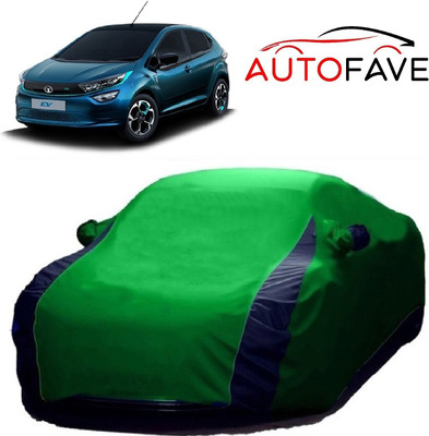 AutoFave Car Cover For Tata Altroz EV (With Mirror Pockets)(Green)